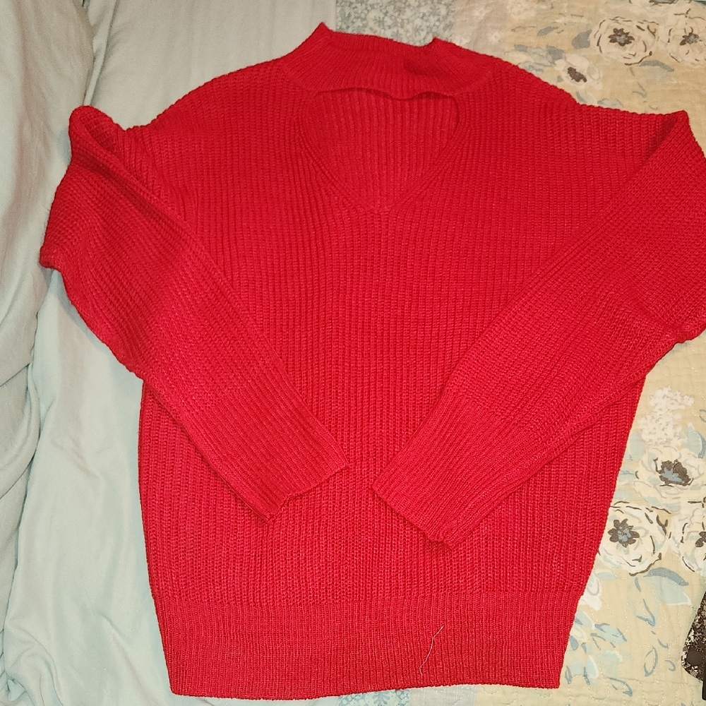 Women's Red Sweater